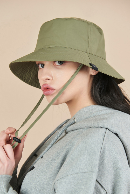 VARZAR(バザール)　Waterproof String Bucket Hat Khaki