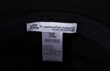 VARZAR(バザール)　Monogram Label Pigment Bucket Hat Black