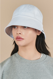 VARZAR(バザール)　Monogram Label Round Bucket Hat White