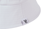 VARZAR(バザール)　Monogram Label Round Bucket Hat White