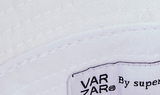 VARZAR(バザール)　Monogram Label Round Bucket Hat White