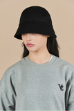 VARZAR(バザール)　Monogram Label Round Bucket Hat Black