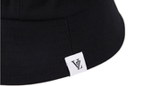 VARZAR(バザール)　Monogram Label Round Bucket Hat Black