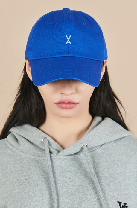 VARZAR(バザール)　Varzar Logo Oversized Fit Chino Ball Cap Blue
