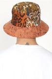 アジョバイアジョ（AJOBYAJO) Pattern Mixed Bucket Hat [Orange]
