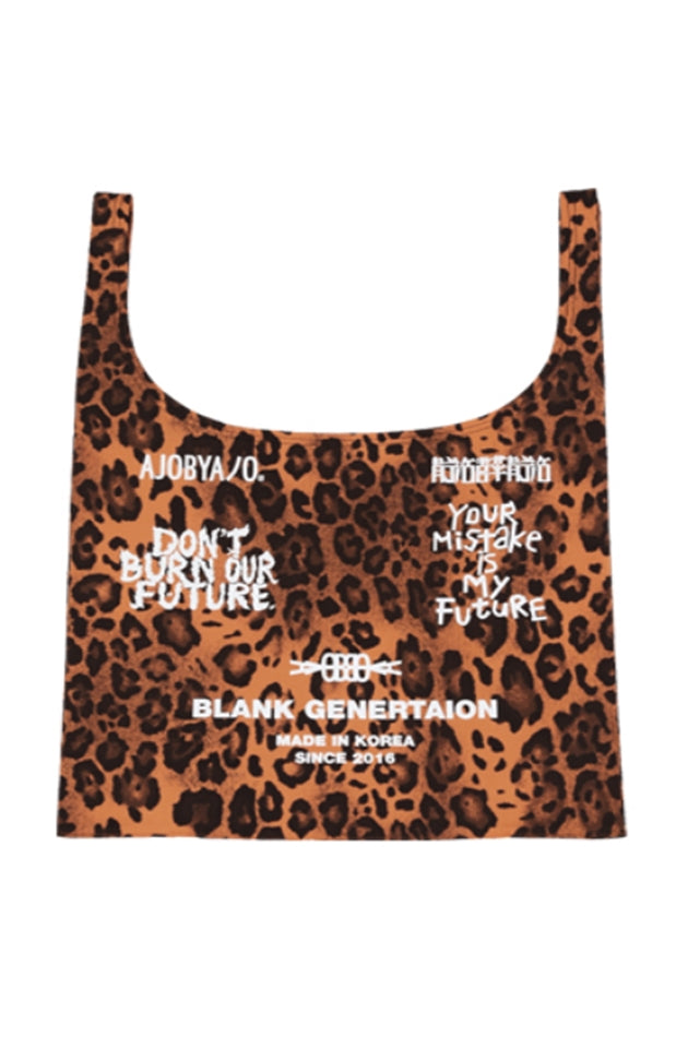 アジョバイアジョ（AJOBYAJO) Leopard Grocery Bag [Orange]