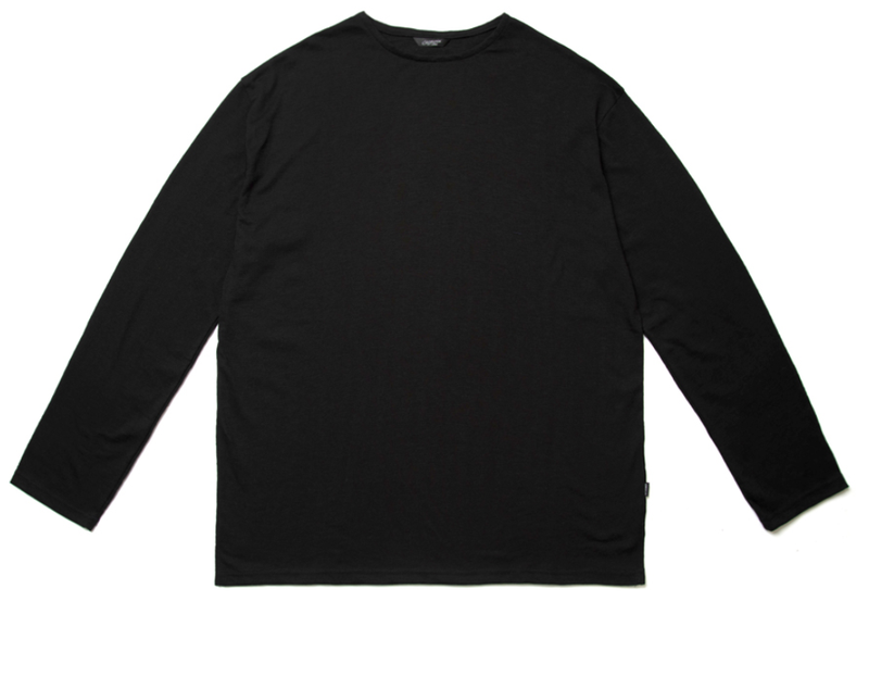 STIGMA(スティグマ) LIGHT WEIGHT SEMI OVER LONG SLEEVES T-SHIRTS BLACK