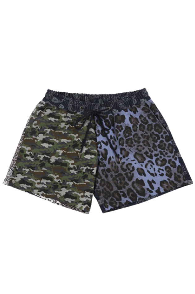 アジョバイアジョ（AJOBYAJO) Pattern Mixed Shorts [Navy]