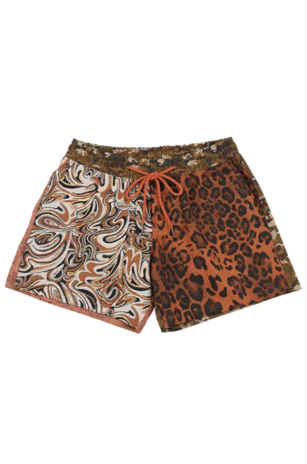 アジョバイアジョ（AJOBYAJO) Pattern Mixed Shorts [Orange]