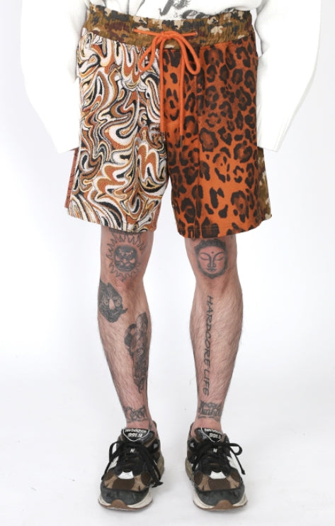 アジョバイアジョ（AJOBYAJO) Pattern Mixed Shorts [Orange]