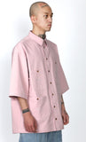 アジョバイアジョ（AJOBYAJO) Oversized Purposeful Pockets Shirt [Pink]