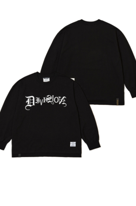 STIGMA(スティグマ) TYPO LONG SLEEVES T-SHIRTS BLACK