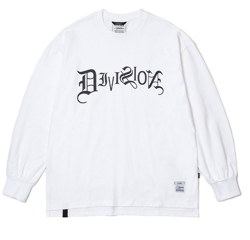 STIGMA(スティグマ) TYPO LONG SLEEVES T-SHIRTS WHITE