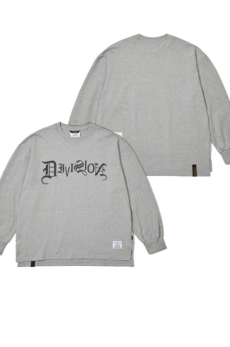 STIGMA(スティグマ) TYPO LONG SLEEVES T-SHIRTS GRAY