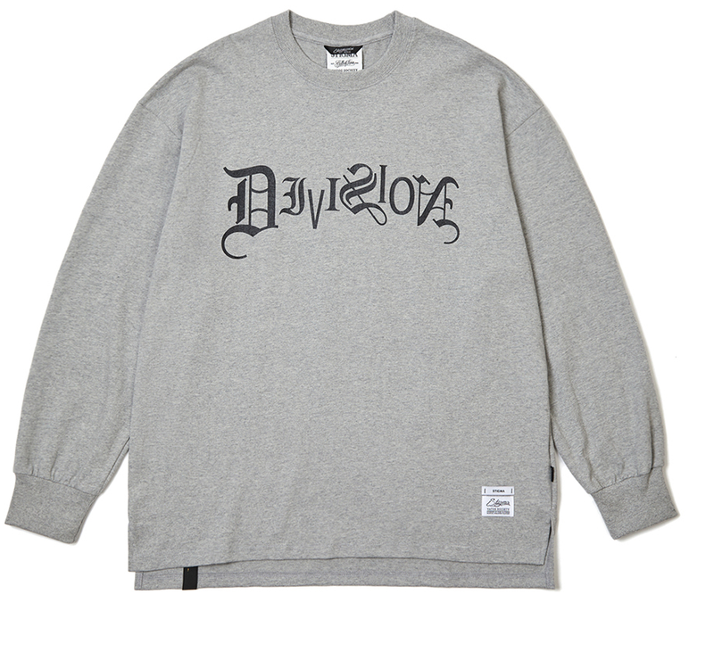 STIGMA(スティグマ) TYPO LONG SLEEVES T-SHIRTS GRAY