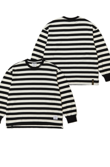 STIGMA(スティグマ) STRIPE LONG SLEEVES T-SHIRTS BLACK