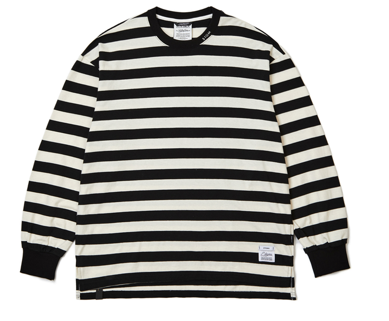 STIGMA(スティグマ) STRIPE LONG SLEEVES T-SHIRTS BLACK