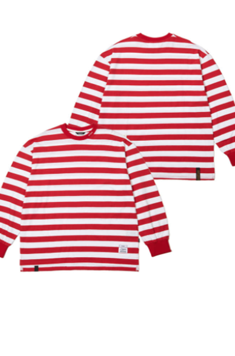 STIGMA(スティグマ) STRIPE LONG SLEEVES T-SHIRTS RED