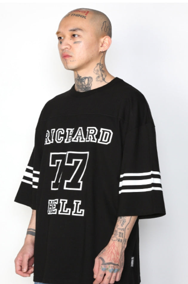 アジョバイアジョ（AJOBYAJO) Football Tee [Black]