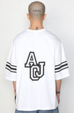 アジョバイアジョ（AJOBYAJO) Football Tee [White]