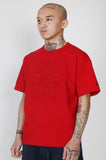 アジョバイアジョ（AJOBYAJO) Star Embossed T-Shirt [Red]