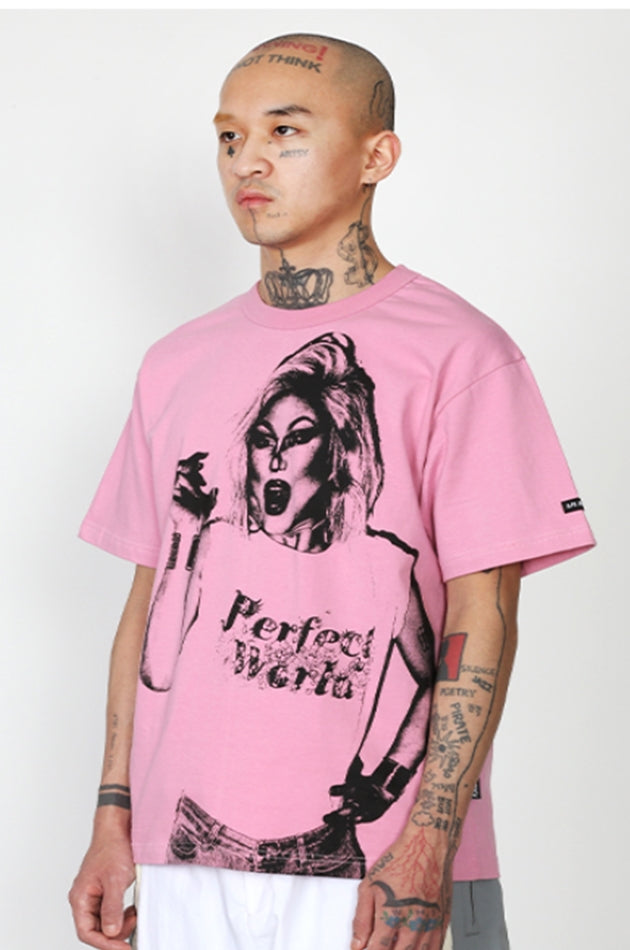 アジョバイアジョ（AJOBYAJO) Bambi Vintage T-Shirt [Pink]
