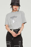 ロマンティッククラウン(ROMANTIC CROWN) WHITE RABBIT TEE_GREY