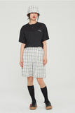 ロマンティッククラウン(ROMANTIC CROWN)  TWO BUTTON MESH TEE_BLACK