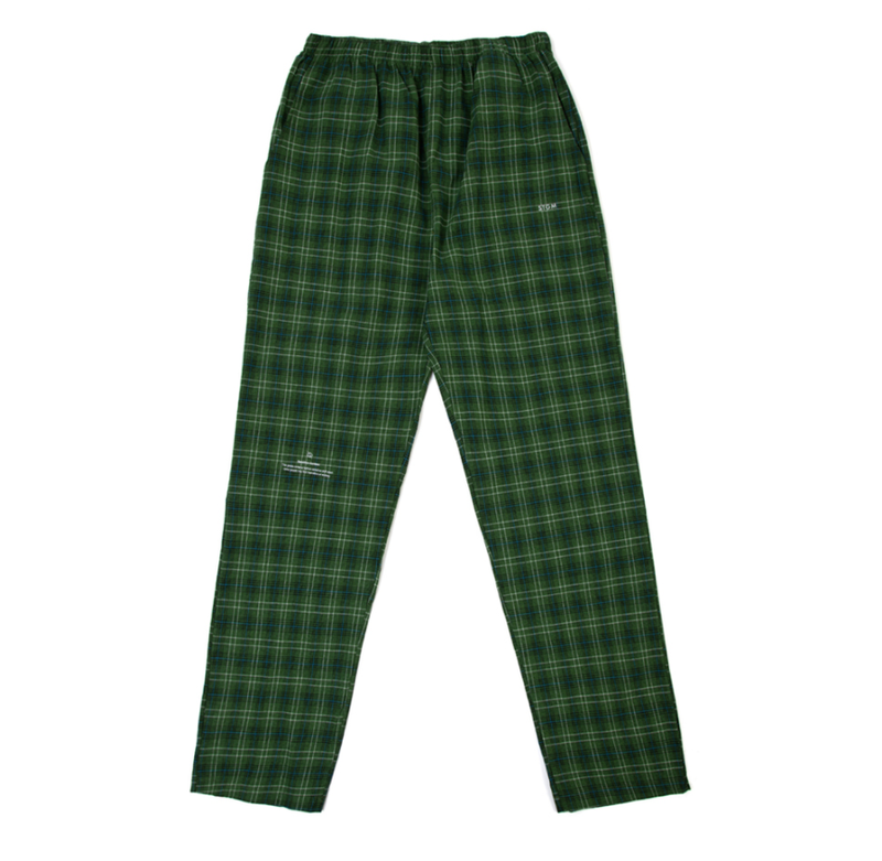 STIGMA(スティグマ) CHECK PAJAMA PANTS GREEN