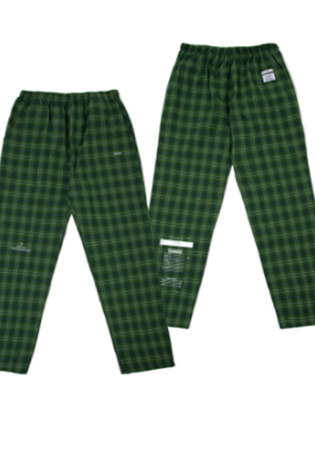 STIGMA(スティグマ) CHECK PAJAMA PANTS GREEN