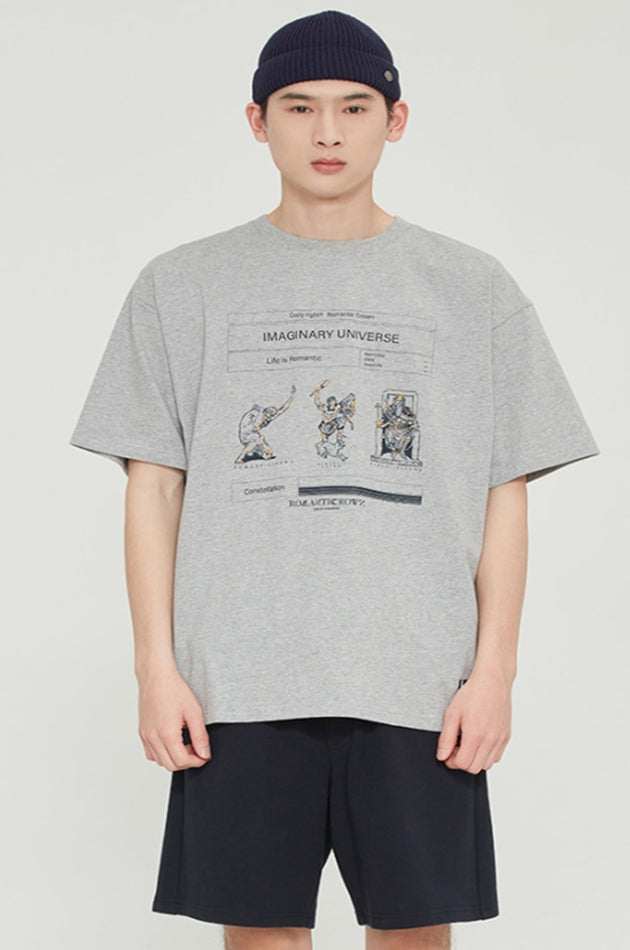 ロマンティッククラウン(ROMANTIC CROWN)  CONSTELLATION TEE_GREY