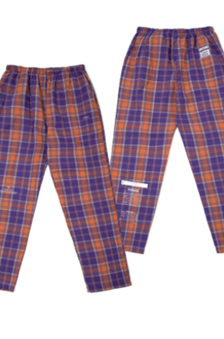 STIGMA(スティグマ) CHECK PAJAMA PANTS PURPLE