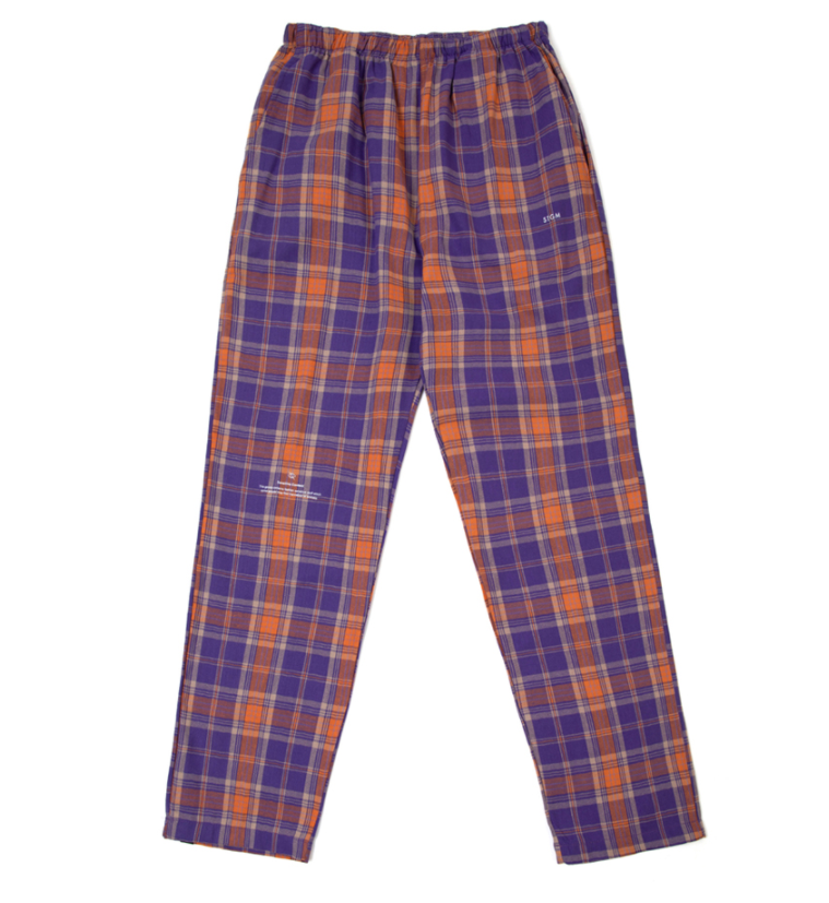 STIGMA(スティグマ) CHECK PAJAMA PANTS PURPLE
