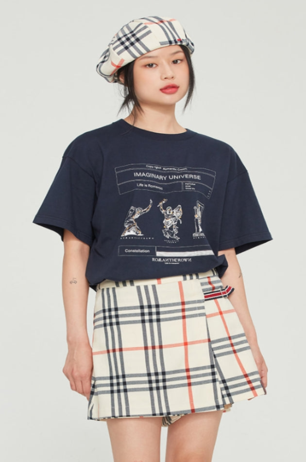 ロマンティッククラウン(ROMANTIC CROWN)  CONSTELLATION TEE_NAVY