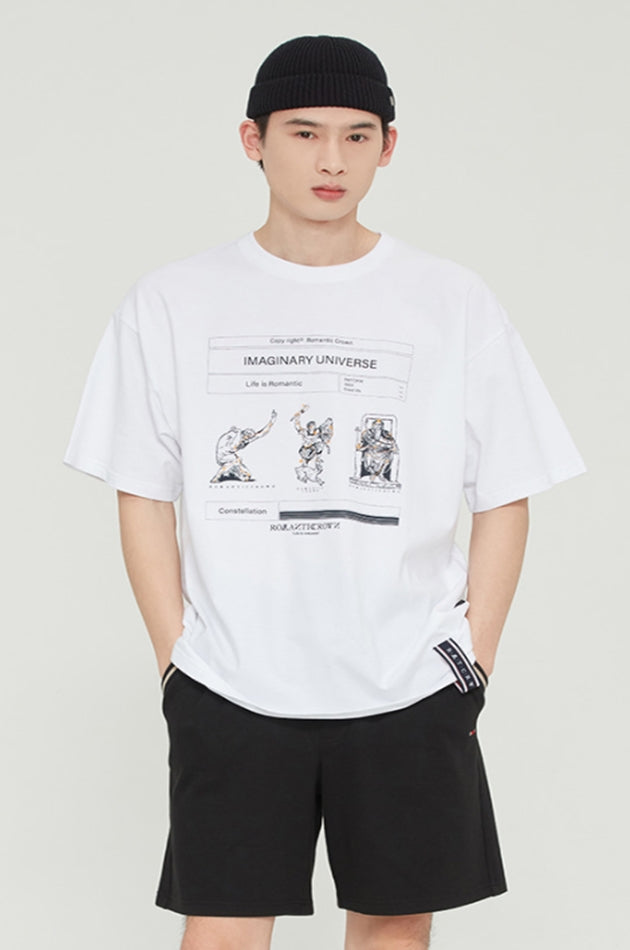 ロマンティッククラウン(ROMANTIC CROWN)  CONSTELLATION TEE_WHITE