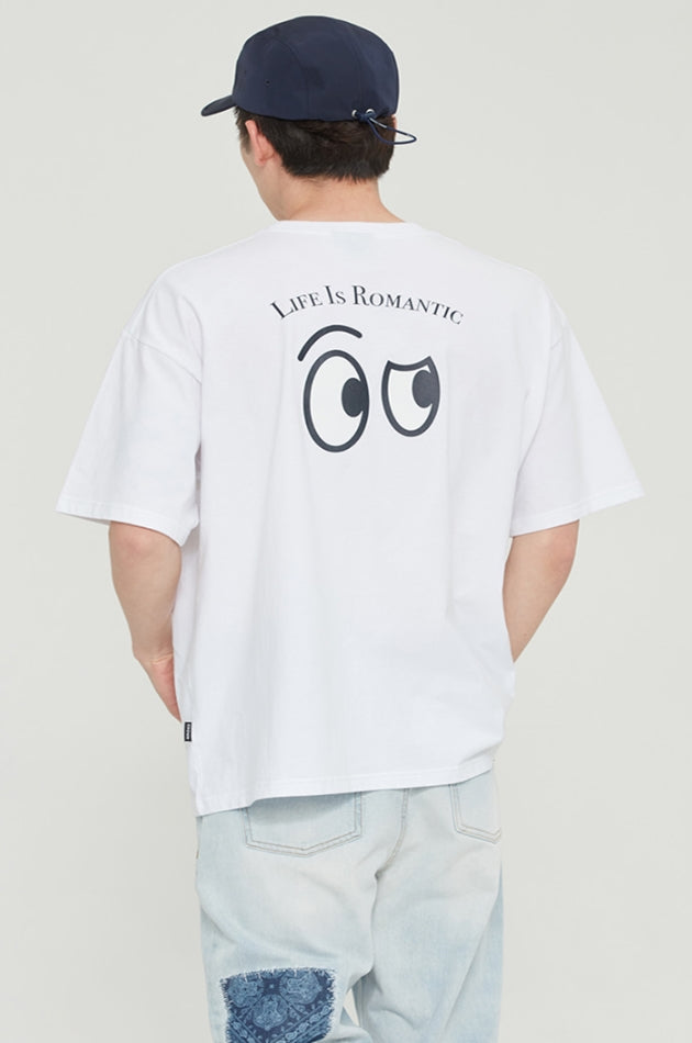 ロマンティッククラウン(ROMANTIC CROWN)  SEE SIDE FACE TEE_WHITE