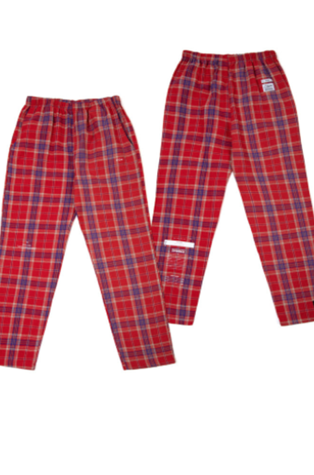 STIGMA(スティグマ) CHECK PAJAMA PANTS RED