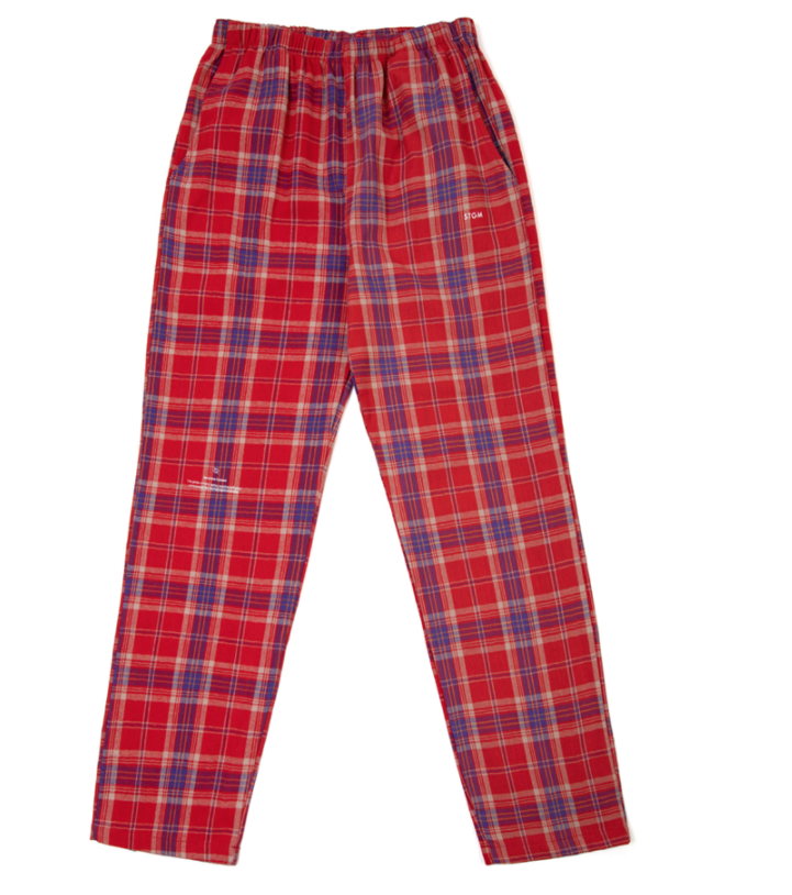 STIGMA(スティグマ) CHECK PAJAMA PANTS RED