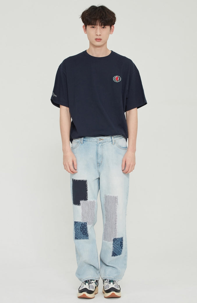 ロマンティッククラウン(ROMANTIC CROWN) ARCH LOGO PRINTING TEE_NAVY