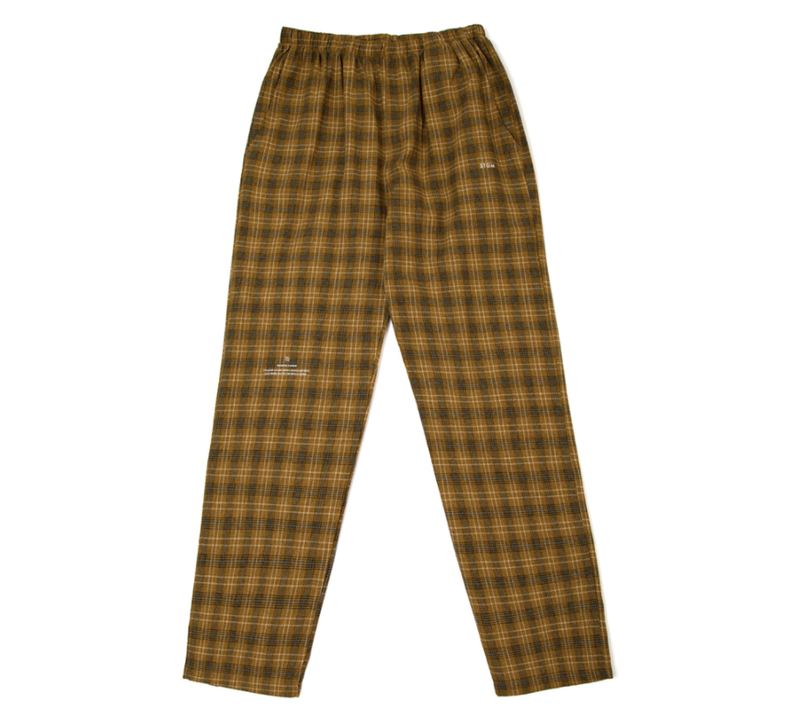 STIGMA(スティグマ) CHECK PAJAMA PANTS YELLOW