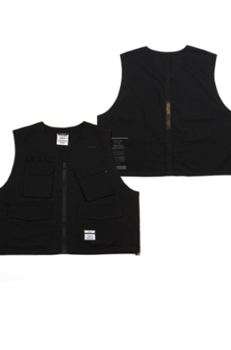 STIGMA(スティグマ) TECH LINEN VEST BLACK