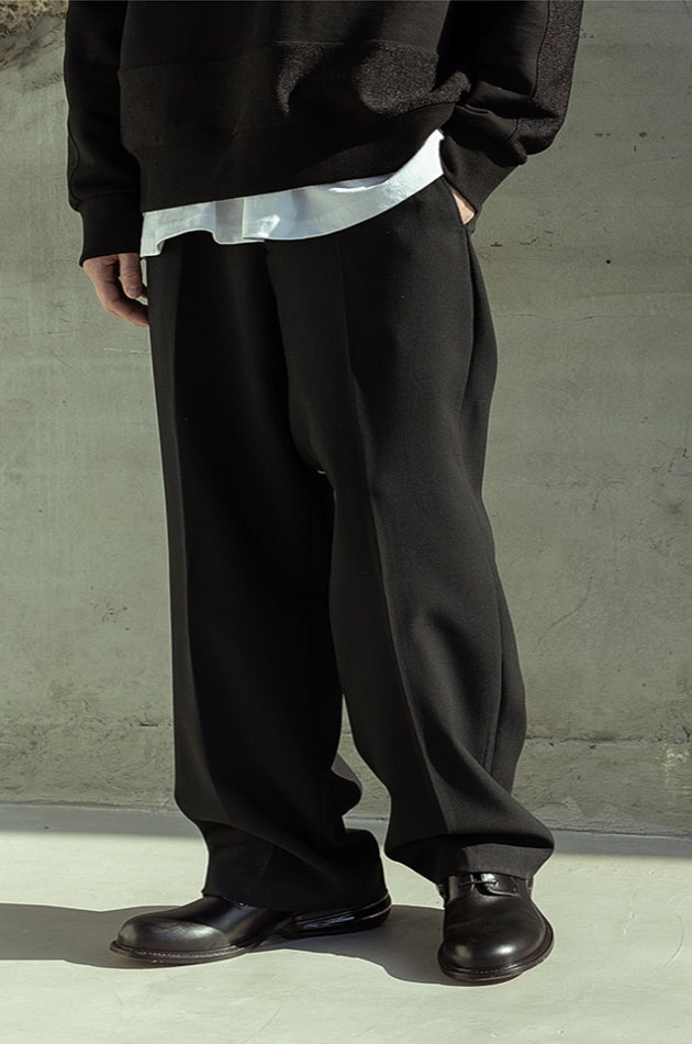 マスノウン(MASSNOUN)  POST WIDE SLACKS MSOTT001-BK