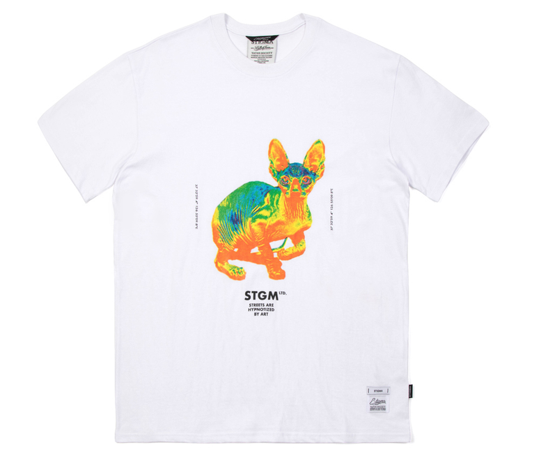 STIGMA(スティグマ) CAT STANDARD FIT T-SHIRTS WHITE