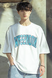 マスノウン(MASSNOUN)  ARCH LOGO OVERSIZED T-SHIRTS MSOTS003-WT