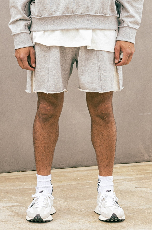 マスノウン(MASSNOUN)  REVERSE HEAVY TRAINING SHORT PANTS MUOSP003-GY