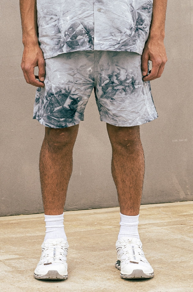 マスノウン(MASSNOUN) TYE-DYED SHORT PANTS MUOSP005-GY