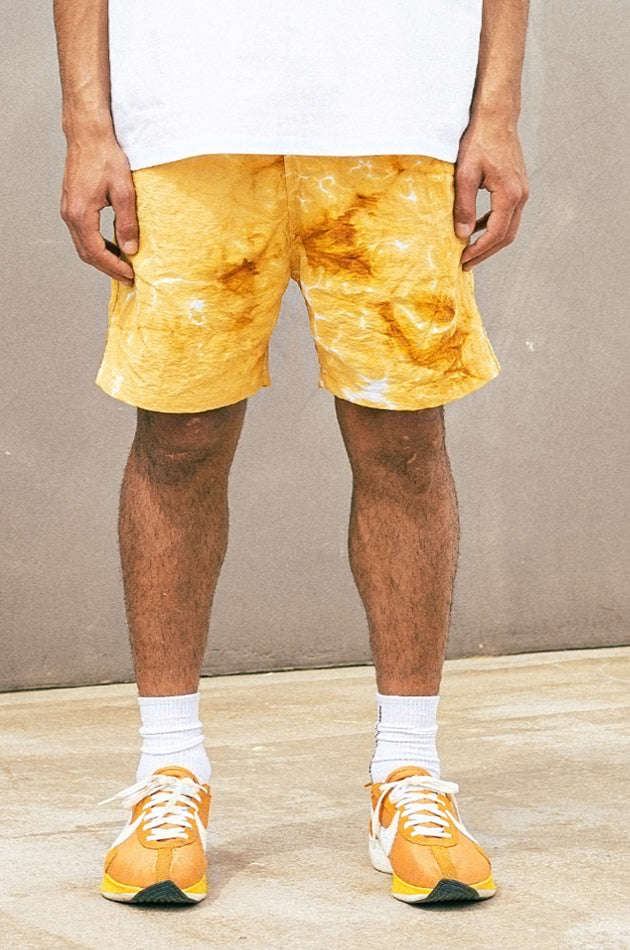マスノウン(MASSNOUN) TYE-DYED SHORT PANTS MUOSP005-YL