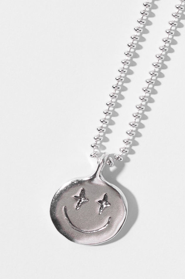 マスノウン(MASSNOUN)  925 SILVER SMILE PENDANT NECKLACE MUOAJ002-SV