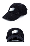 ブラックブロンド(BLACKBLOND)  BBD Ripped Custom Smile Logo Denim Cap (Black)