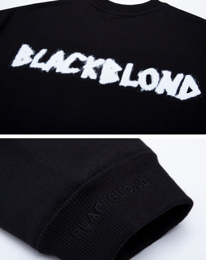 ブラックブロンド(BLACKBLOND)  BBD Graffiti Logo Crewneck Sweatshirt (Black)
